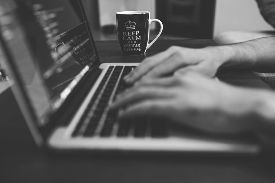 freelance app developer laptop