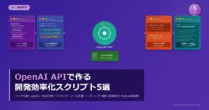 OpenAI APIで作る開発効率化スクリプト5選【Python実装例付き】