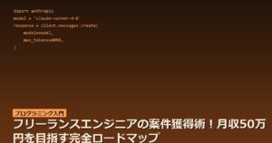 フリーランスエンジニアの案件獲得術！月収50万円を目指す完全ロードマップ