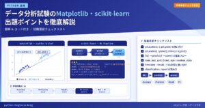 データ分析試験のMatplotlib・scikit-learn出題ポイントを徹底解説【図解・コード付き】