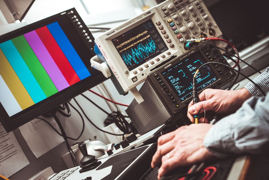 sensor signal noise oscilloscope